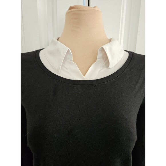 Chico's Sweater Over Collared Top Layer Combo In One Piece Chicos 2 US 12 M - Picture 2 of 7
